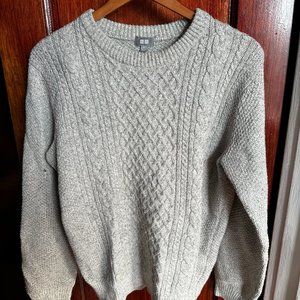 Uniqlo Fisherman's Sweater - Gray
